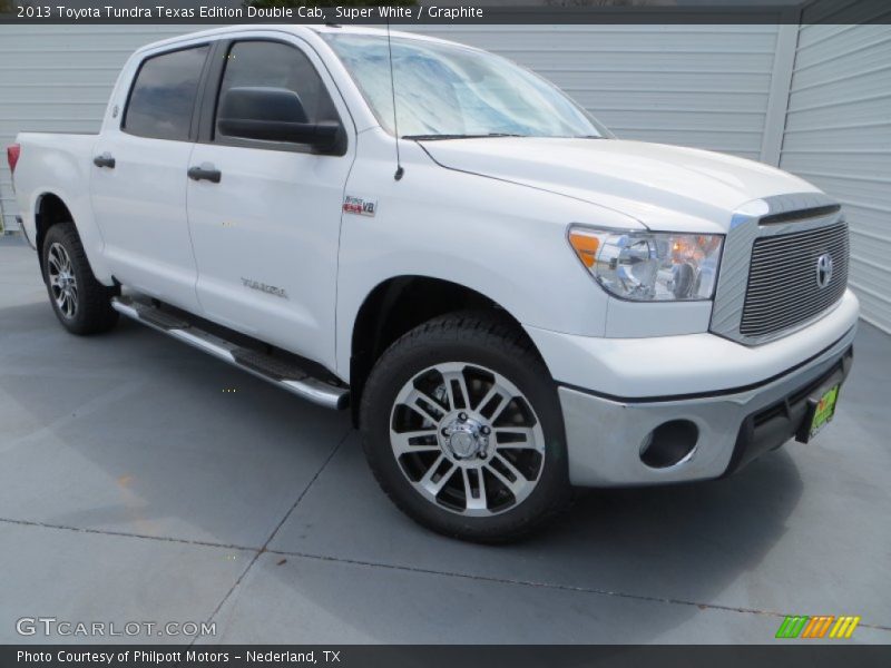 Super White / Graphite 2013 Toyota Tundra Texas Edition Double Cab