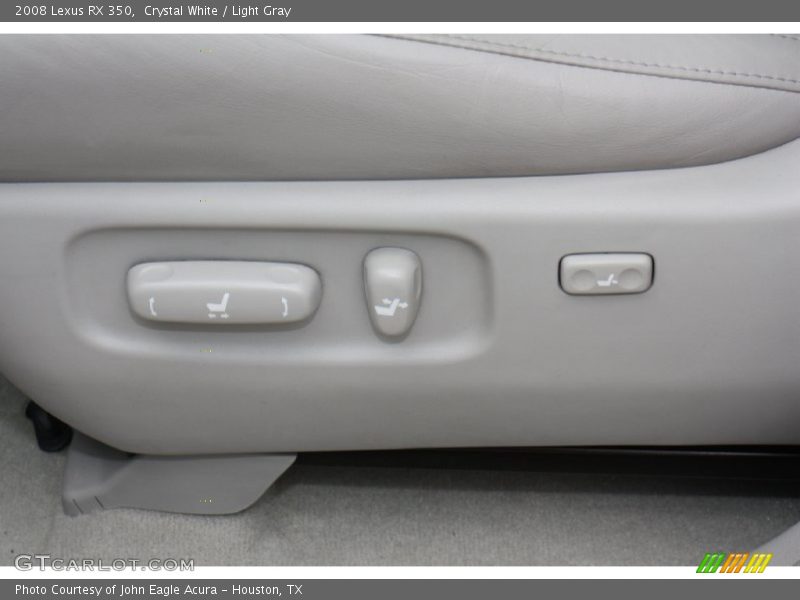 Crystal White / Light Gray 2008 Lexus RX 350