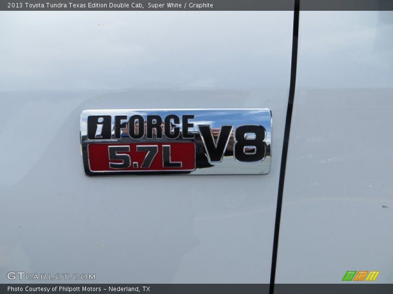 Super White / Graphite 2013 Toyota Tundra Texas Edition Double Cab