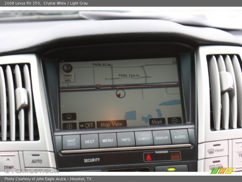 Crystal White / Light Gray 2008 Lexus RX 350