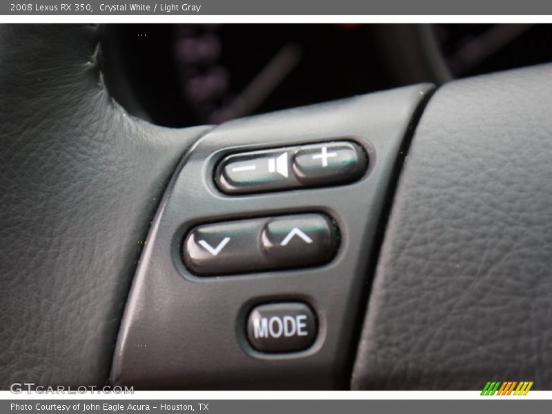 Crystal White / Light Gray 2008 Lexus RX 350