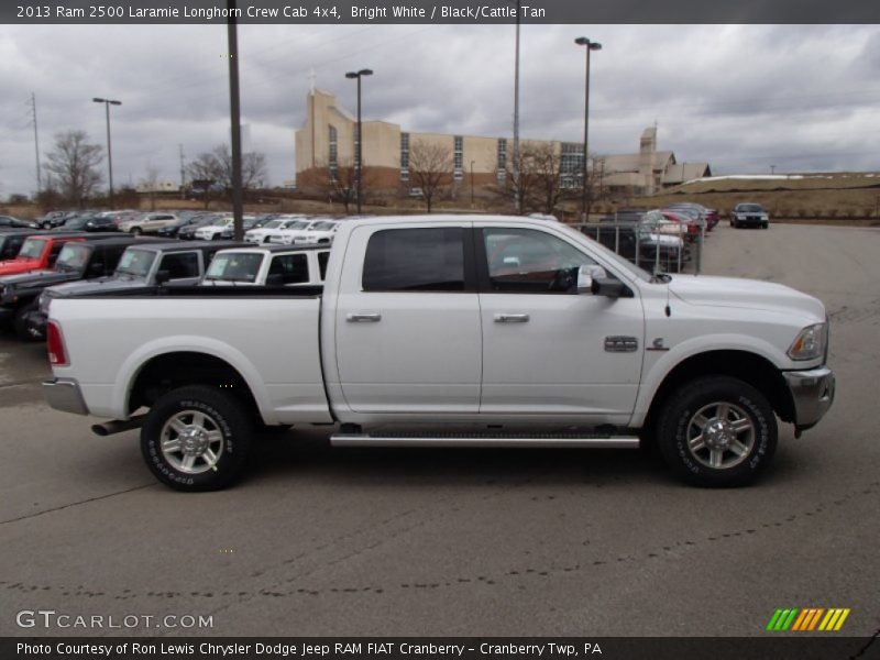 Bright White / Black/Cattle Tan 2013 Ram 2500 Laramie Longhorn Crew Cab 4x4