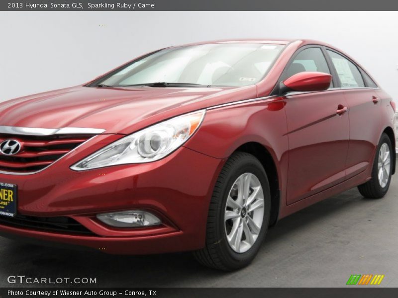 Sparkling Ruby / Camel 2013 Hyundai Sonata GLS