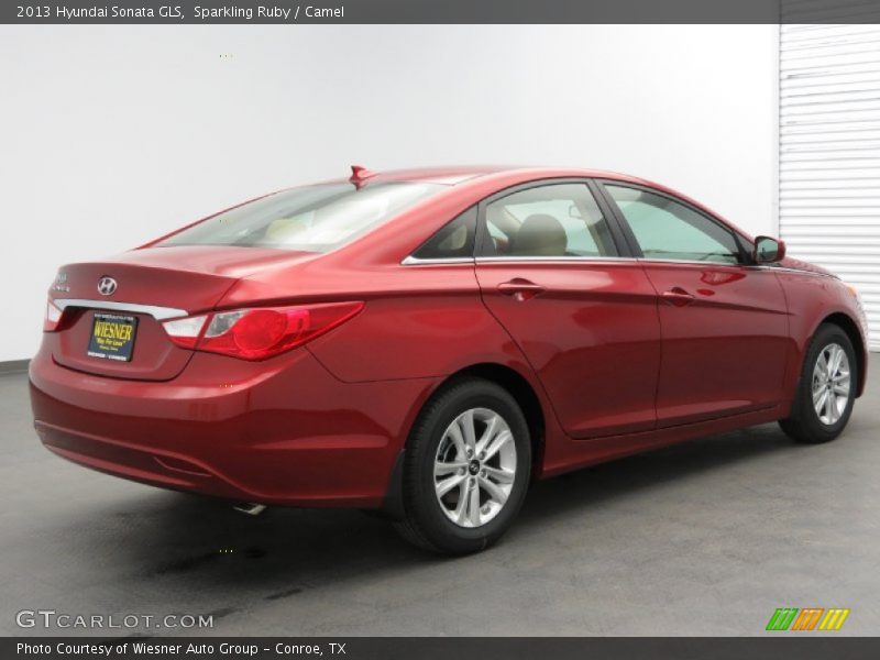 Sparkling Ruby / Camel 2013 Hyundai Sonata GLS