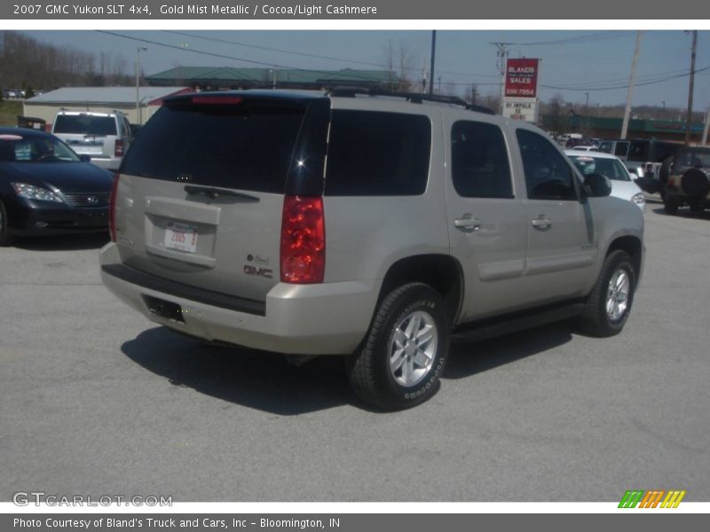 Gold Mist Metallic / Cocoa/Light Cashmere 2007 GMC Yukon SLT 4x4