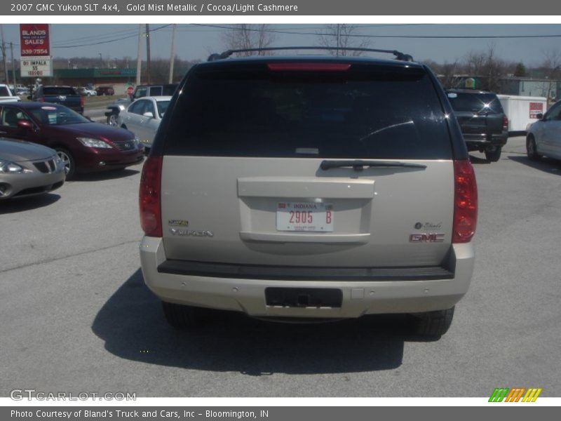 Gold Mist Metallic / Cocoa/Light Cashmere 2007 GMC Yukon SLT 4x4