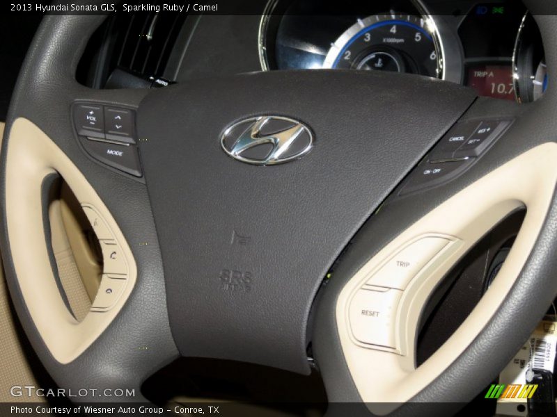 Sparkling Ruby / Camel 2013 Hyundai Sonata GLS