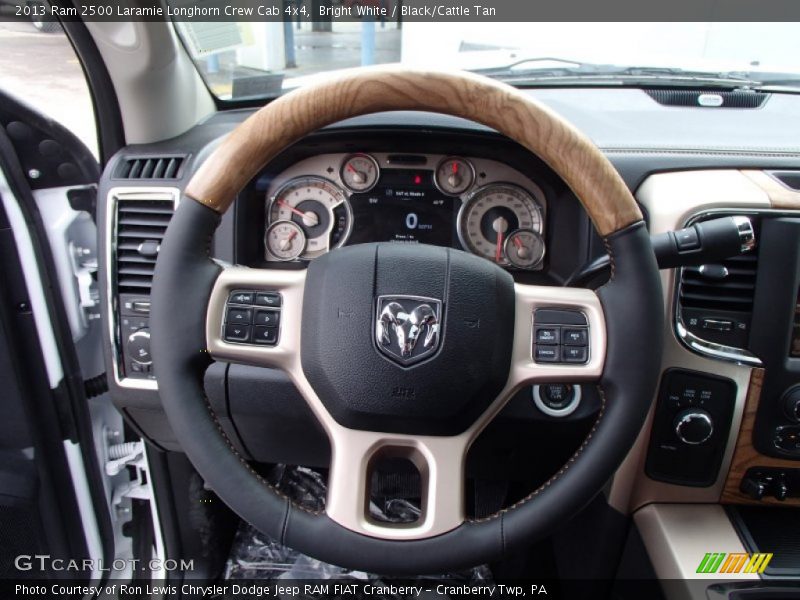  2013 2500 Laramie Longhorn Crew Cab 4x4 Steering Wheel