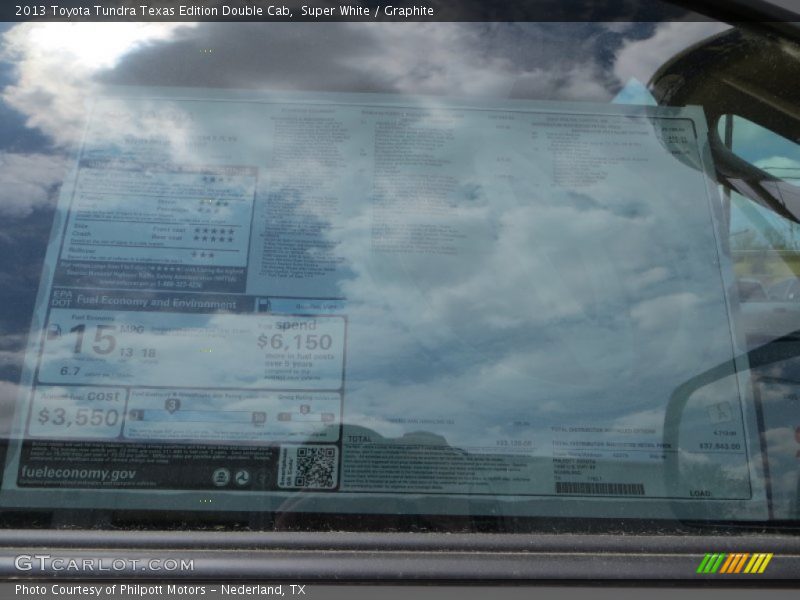 Super White / Graphite 2013 Toyota Tundra Texas Edition Double Cab