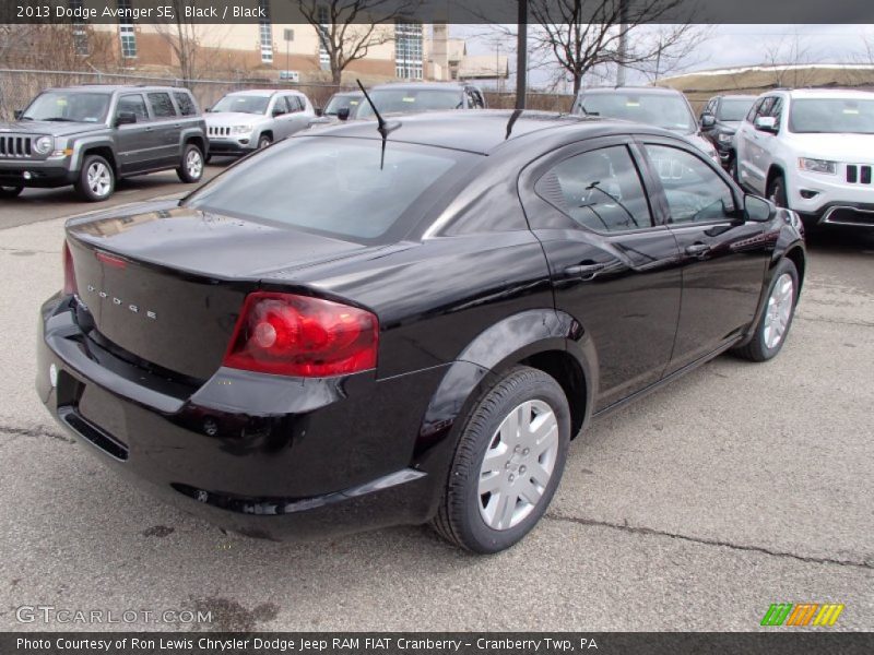 Black / Black 2013 Dodge Avenger SE