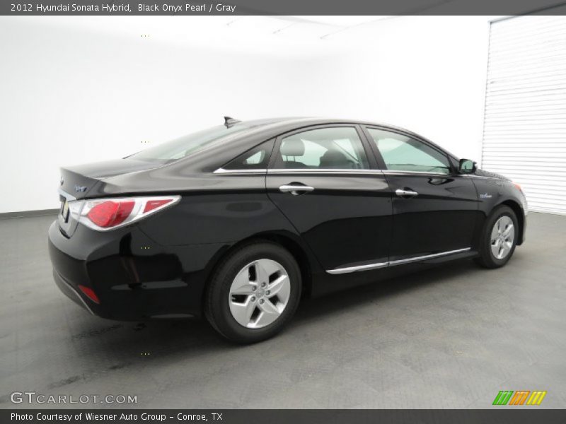 Black Onyx Pearl / Gray 2012 Hyundai Sonata Hybrid