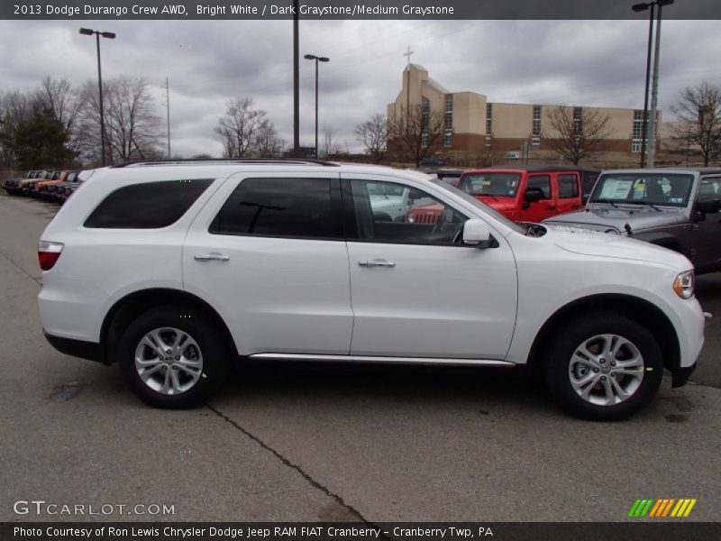 Bright White / Dark Graystone/Medium Graystone 2013 Dodge Durango Crew AWD