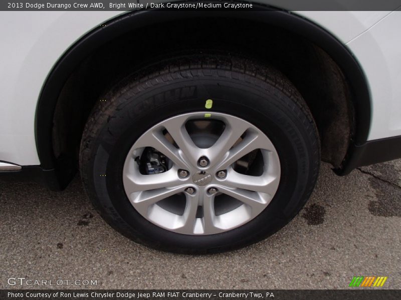 Bright White / Dark Graystone/Medium Graystone 2013 Dodge Durango Crew AWD