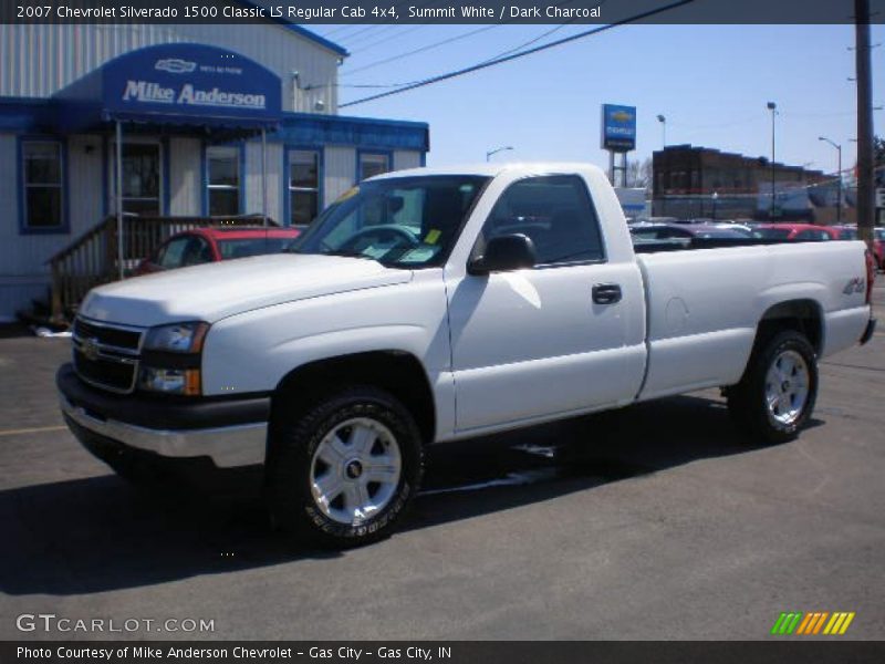 Summit White / Dark Charcoal 2007 Chevrolet Silverado 1500 Classic LS Regular Cab 4x4