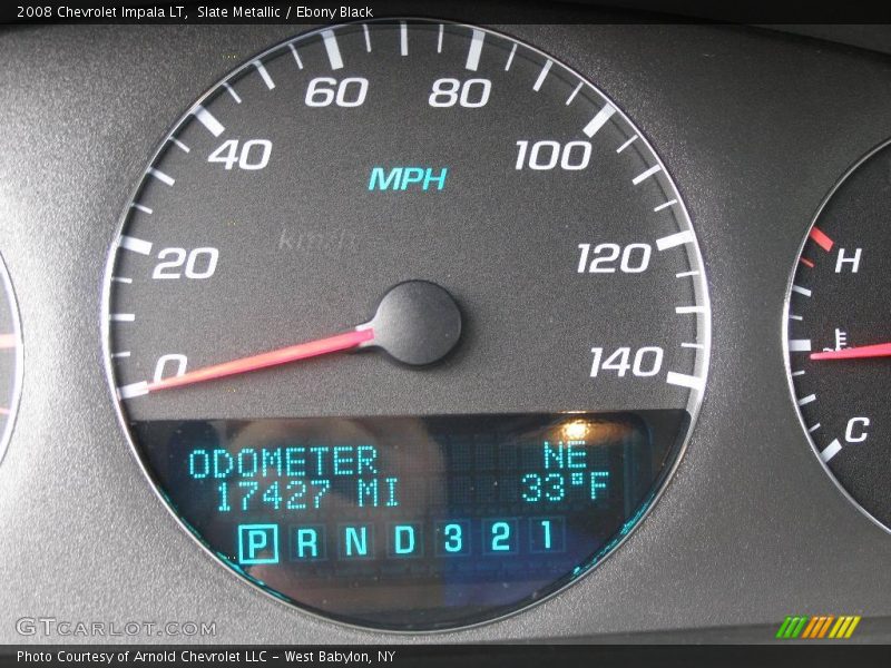 Slate Metallic / Ebony Black 2008 Chevrolet Impala LT