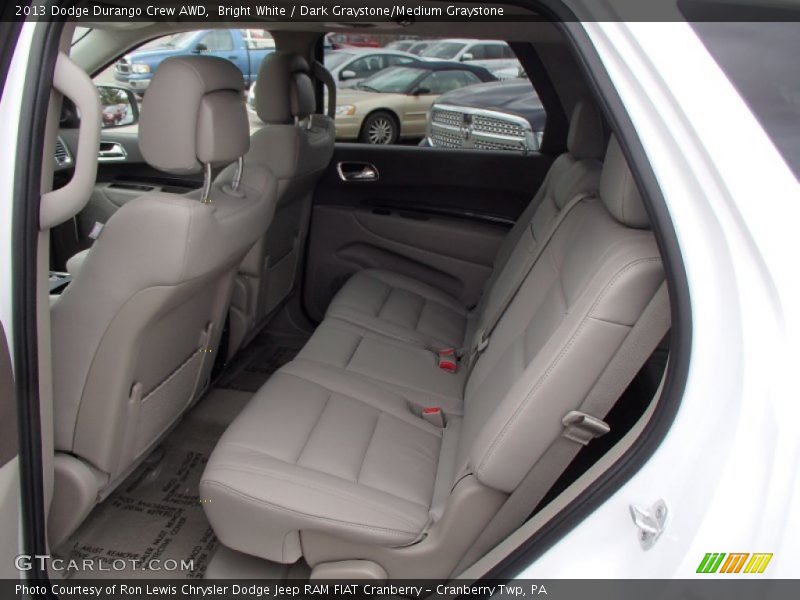 Bright White / Dark Graystone/Medium Graystone 2013 Dodge Durango Crew AWD
