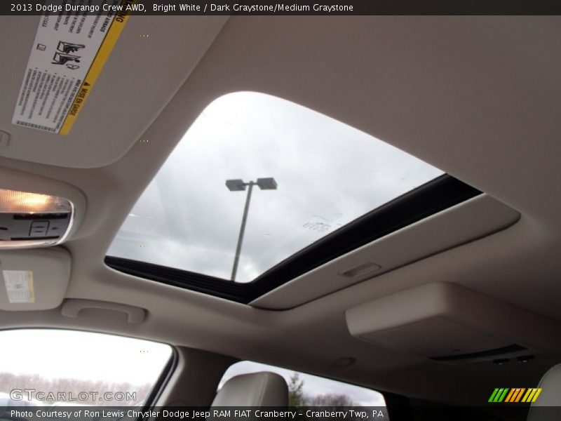 Bright White / Dark Graystone/Medium Graystone 2013 Dodge Durango Crew AWD