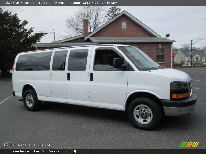 Summit White / Medium Pewter 2007 GMC Savana Van LS 3500 Passenger