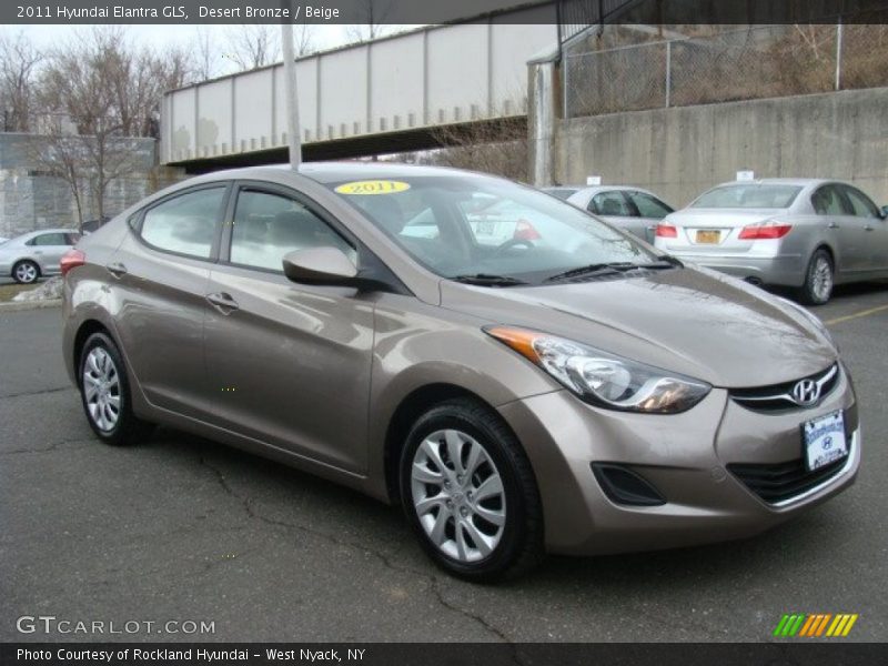 Desert Bronze / Beige 2011 Hyundai Elantra GLS