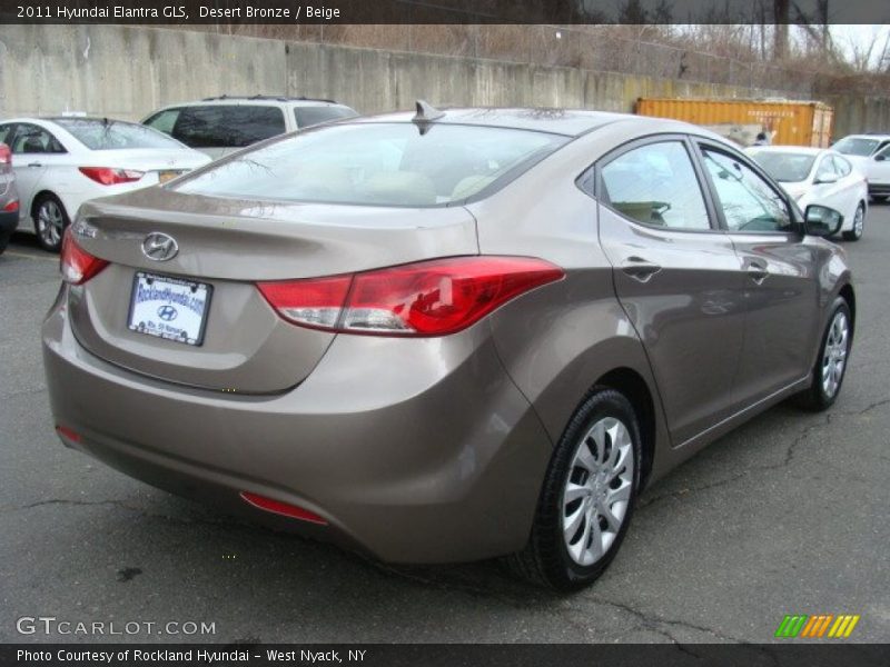 Desert Bronze / Beige 2011 Hyundai Elantra GLS