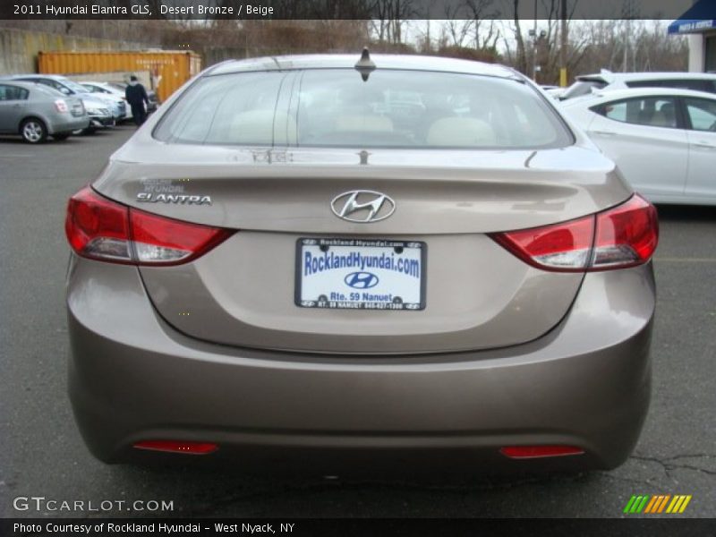 Desert Bronze / Beige 2011 Hyundai Elantra GLS
