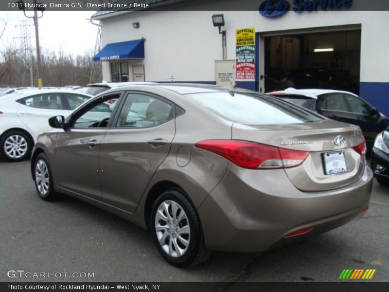Desert Bronze / Beige 2011 Hyundai Elantra GLS