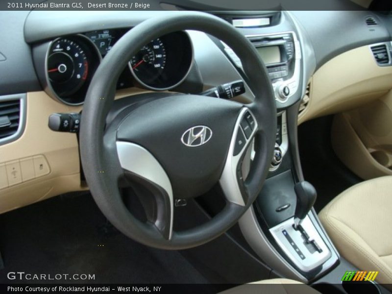Desert Bronze / Beige 2011 Hyundai Elantra GLS