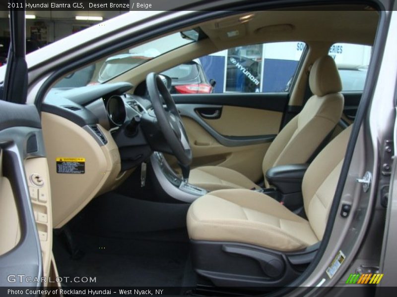 Desert Bronze / Beige 2011 Hyundai Elantra GLS