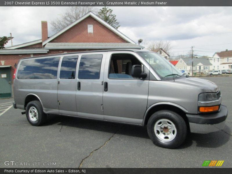 Graystone Metallic / Medium Pewter 2007 Chevrolet Express LS 3500 Extended Passenger Van