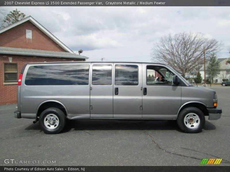 Graystone Metallic / Medium Pewter 2007 Chevrolet Express LS 3500 Extended Passenger Van