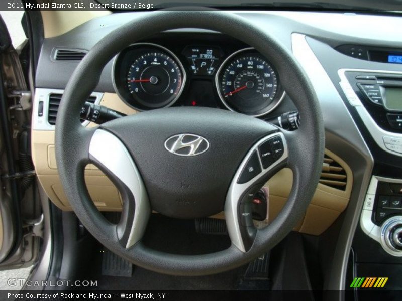 Desert Bronze / Beige 2011 Hyundai Elantra GLS