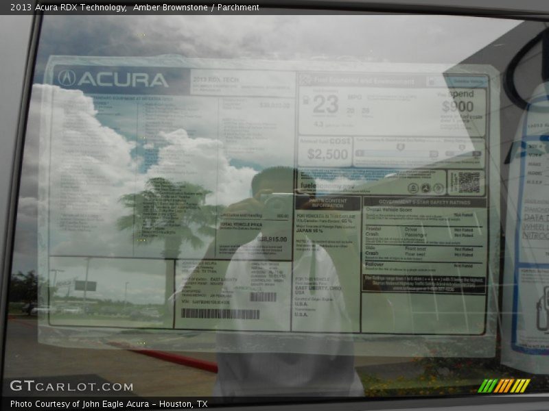 Amber Brownstone / Parchment 2013 Acura RDX Technology