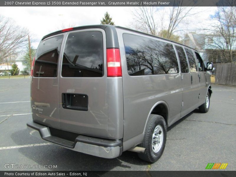 Graystone Metallic / Medium Pewter 2007 Chevrolet Express LS 3500 Extended Passenger Van
