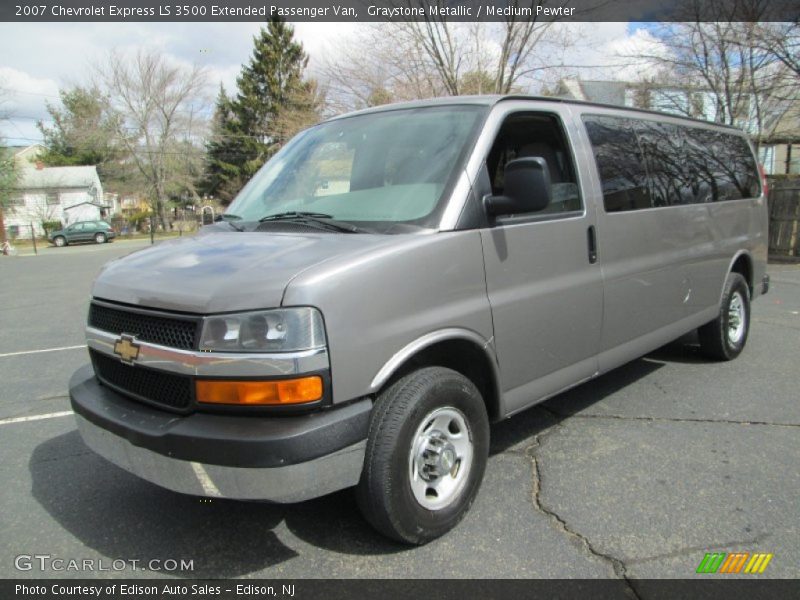 Graystone Metallic / Medium Pewter 2007 Chevrolet Express LS 3500 Extended Passenger Van