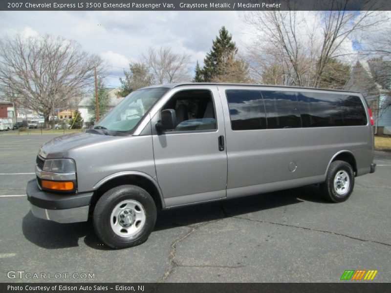 Graystone Metallic / Medium Pewter 2007 Chevrolet Express LS 3500 Extended Passenger Van