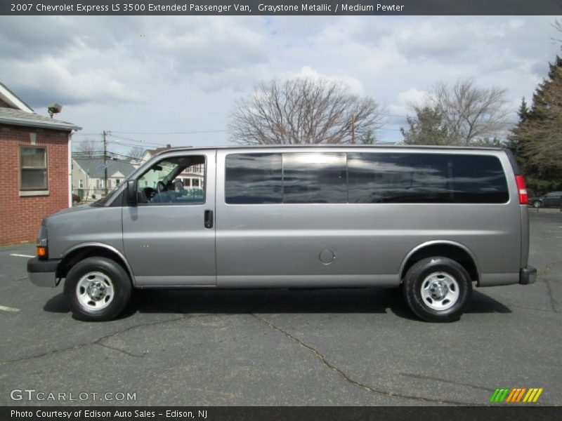 Graystone Metallic / Medium Pewter 2007 Chevrolet Express LS 3500 Extended Passenger Van