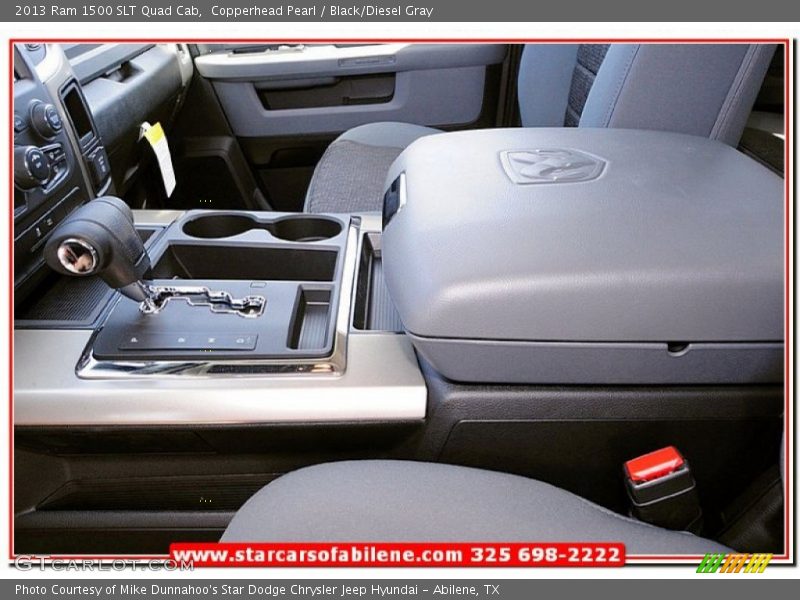 Copperhead Pearl / Black/Diesel Gray 2013 Ram 1500 SLT Quad Cab