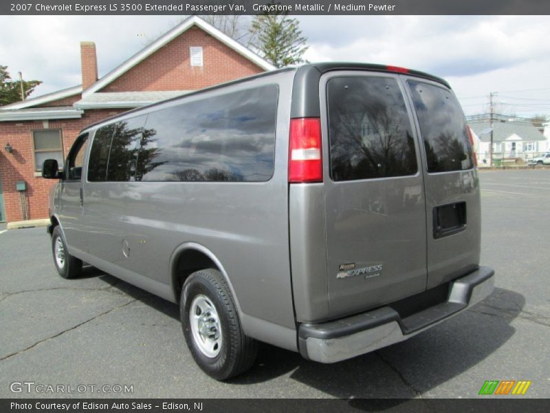 Graystone Metallic / Medium Pewter 2007 Chevrolet Express LS 3500 Extended Passenger Van