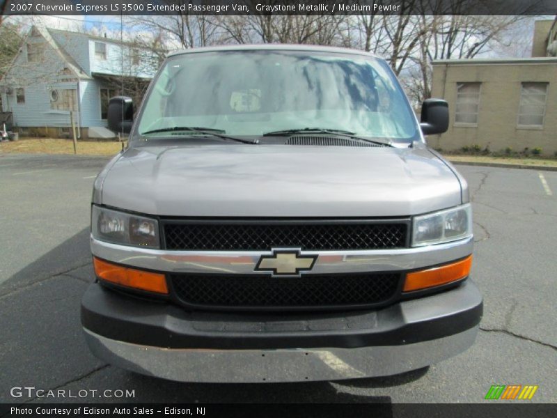 Graystone Metallic / Medium Pewter 2007 Chevrolet Express LS 3500 Extended Passenger Van