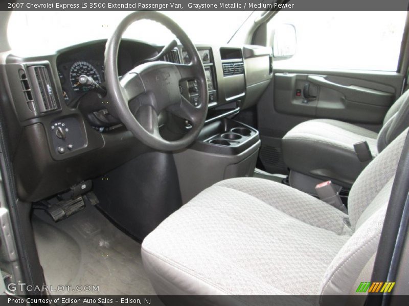 Graystone Metallic / Medium Pewter 2007 Chevrolet Express LS 3500 Extended Passenger Van