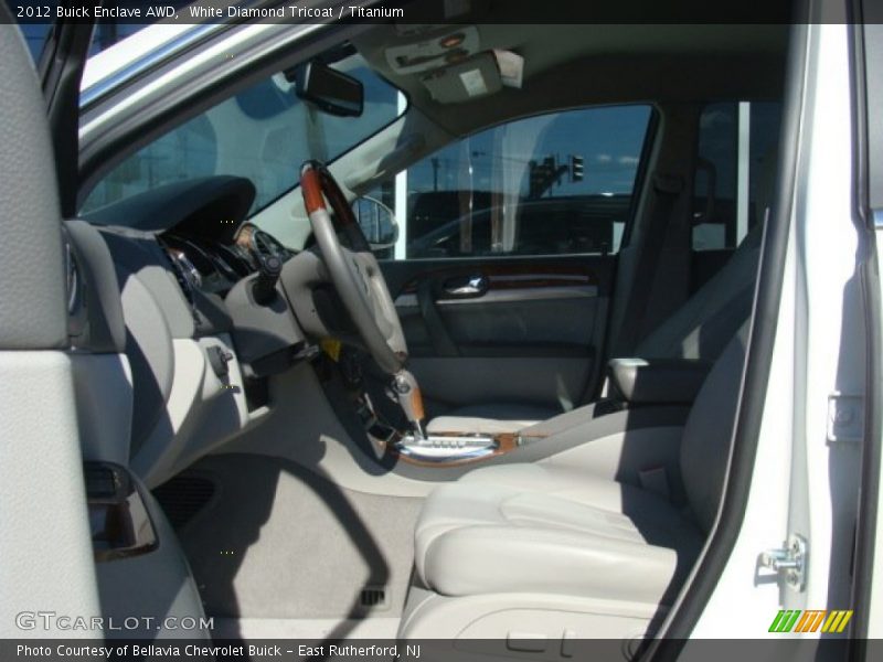 White Diamond Tricoat / Titanium 2012 Buick Enclave AWD