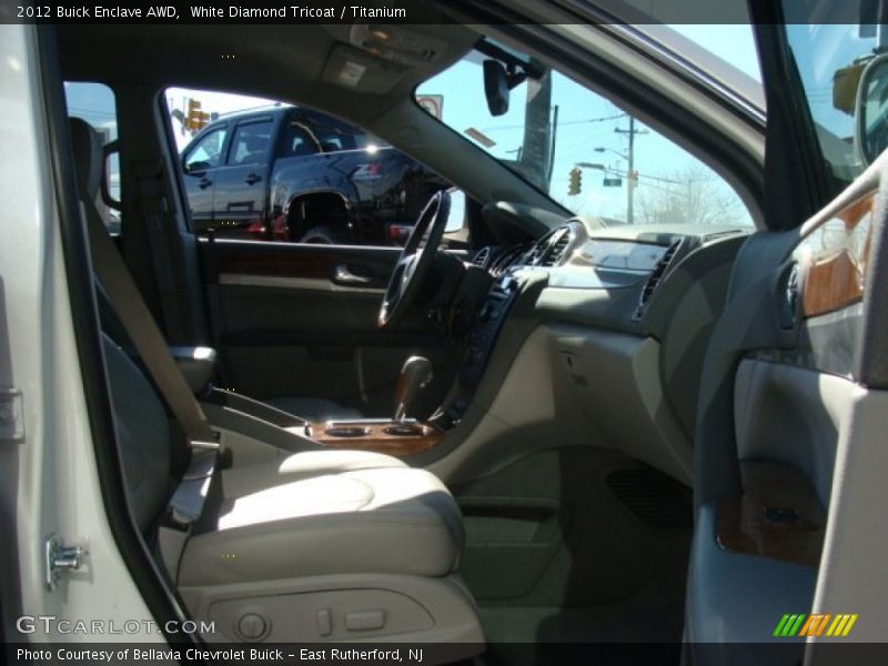 White Diamond Tricoat / Titanium 2012 Buick Enclave AWD