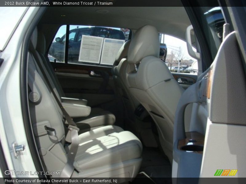 White Diamond Tricoat / Titanium 2012 Buick Enclave AWD