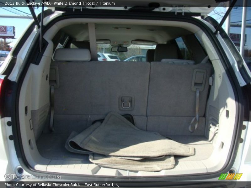 White Diamond Tricoat / Titanium 2012 Buick Enclave AWD