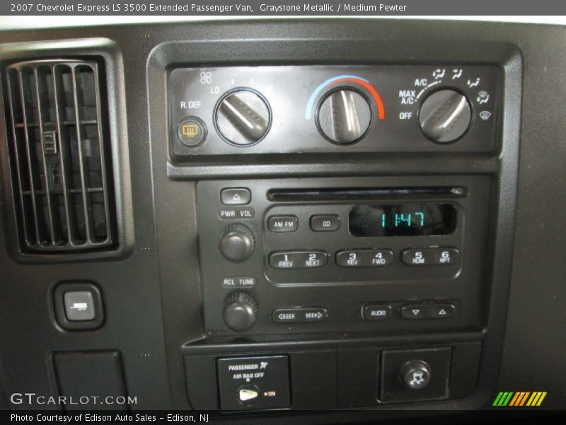Graystone Metallic / Medium Pewter 2007 Chevrolet Express LS 3500 Extended Passenger Van