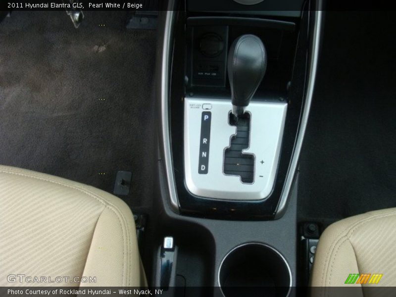Pearl White / Beige 2011 Hyundai Elantra GLS