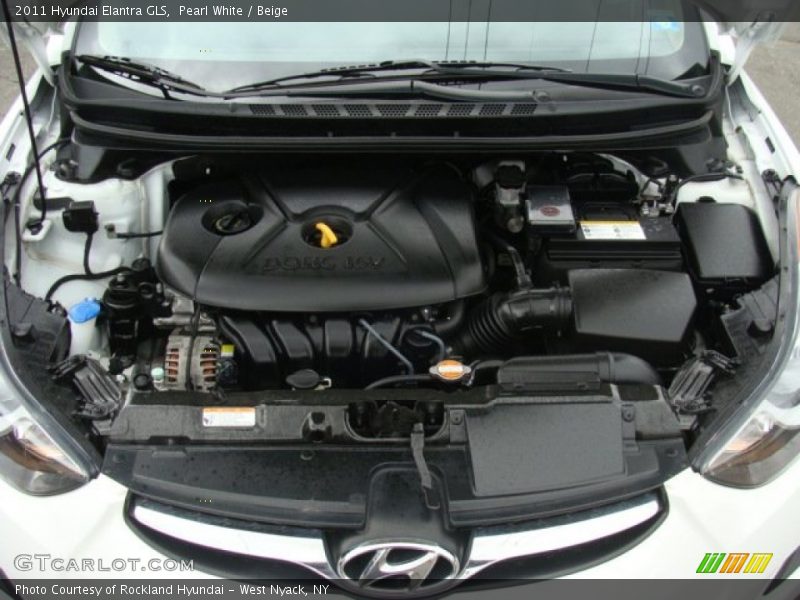 Pearl White / Beige 2011 Hyundai Elantra GLS