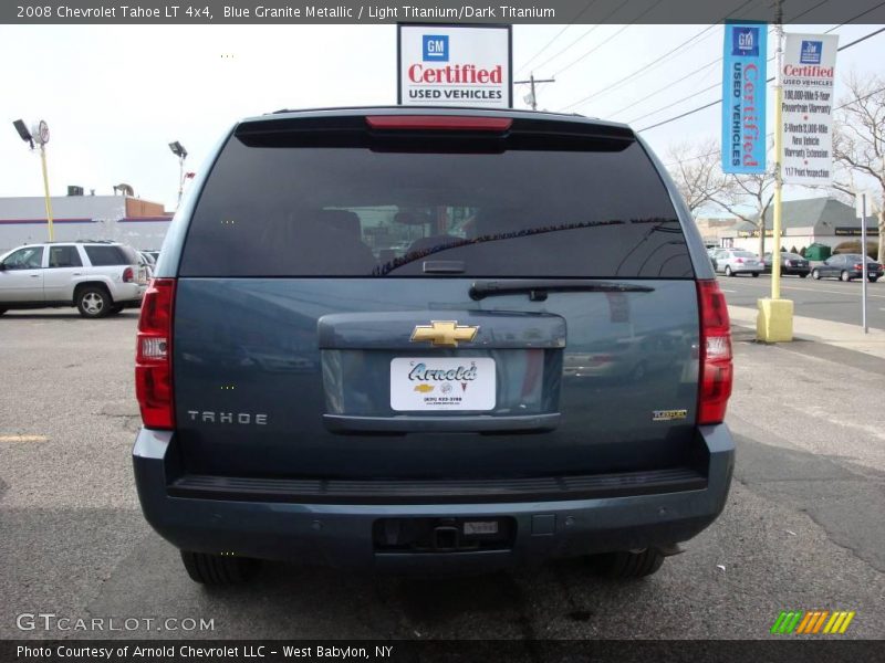 Blue Granite Metallic / Light Titanium/Dark Titanium 2008 Chevrolet Tahoe LT 4x4