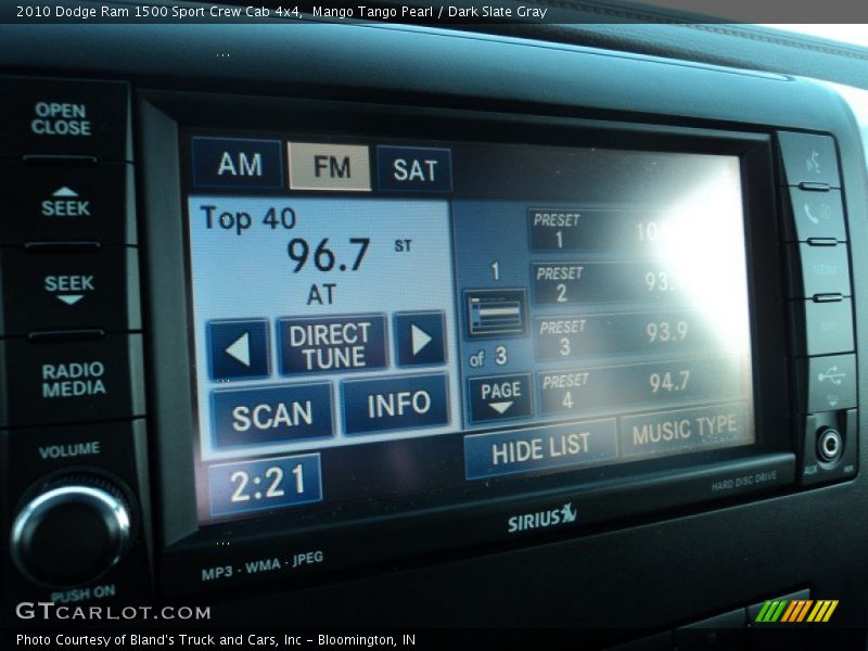 Mango Tango Pearl / Dark Slate Gray 2010 Dodge Ram 1500 Sport Crew Cab 4x4