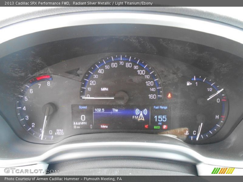  2013 SRX Performance FWD Performance FWD Gauges